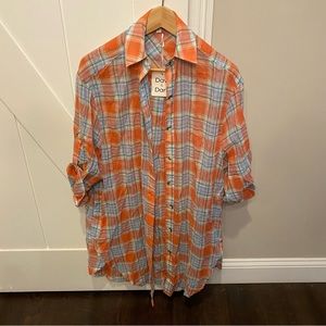 NWT Davi & Dani Plaid Shirt